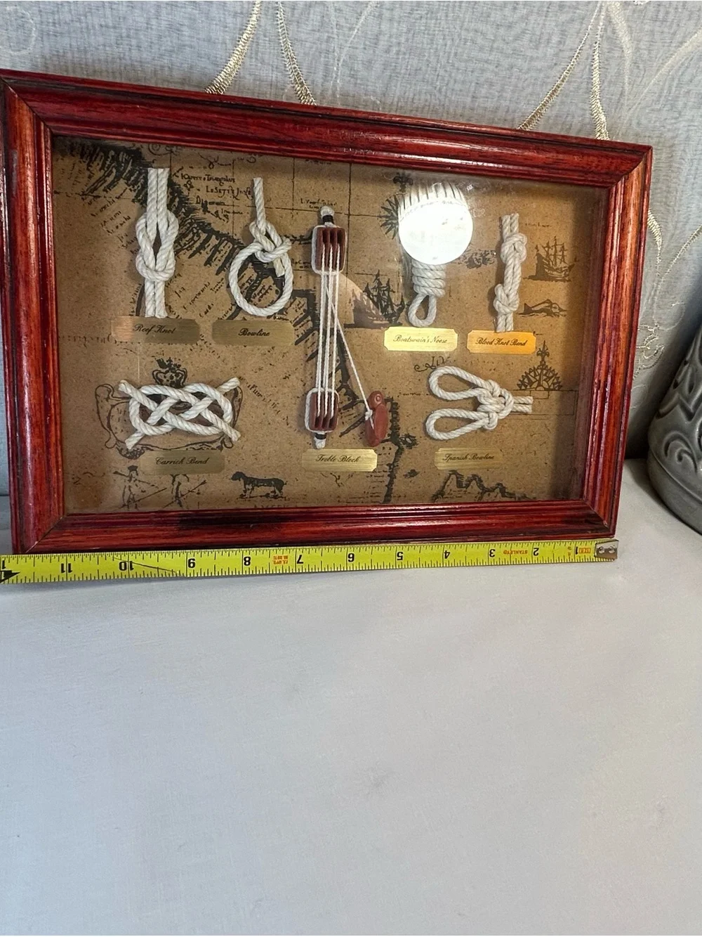 Nautical Knot Shadow Box Display
